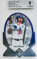 2020 Topps Chrome Ben Baller Cody Bellinger Diamond Die Cuts BGS 9 Mint 💎