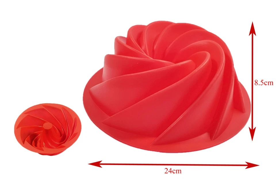 ✅ Silikon Backform Set 3 tlg Kuchen Tortenform Kuchenbackform Geburtstagskuchen - Bild 4 von 4