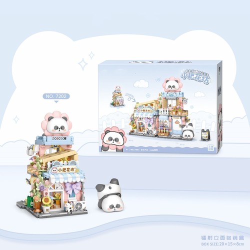 LOZ mini Blocks Building Toys Panda House Foldable Bricks Girls Gift 7201 7202 - Picture 12 of 17