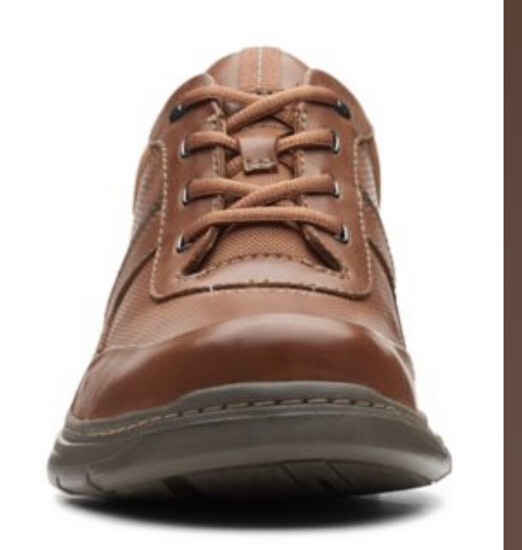 CLARKS UN BRAWLEY TIE MENS DARK TAN LEATHER LACE UP CASUAL SHOES UK SIZE 7  G | eBay