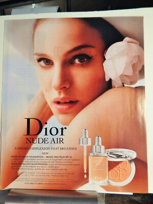 NATALIE PORTMAN FOR DIOR NUDE AIR FINE FASHIONS ORIG VTG 2015
