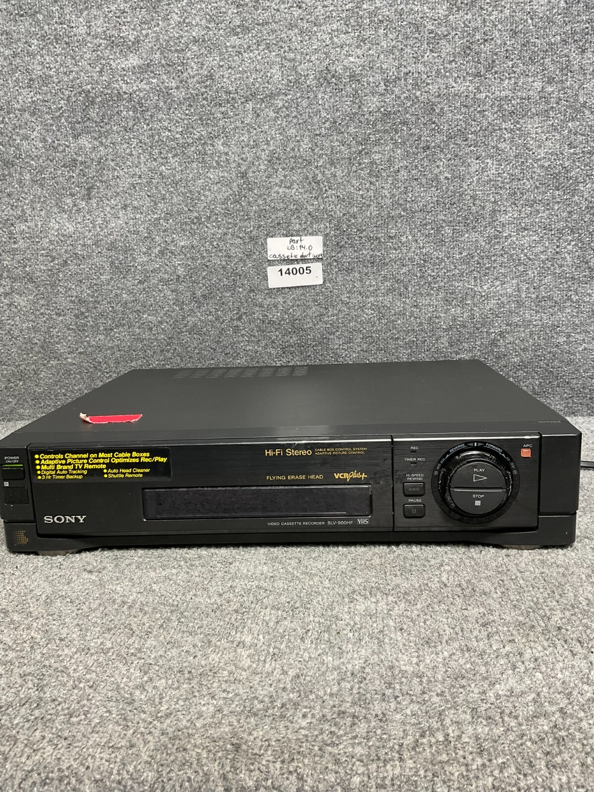 Video Cassette Recorder Sony SLV900HF Flying Erase Head HiFi Stereo