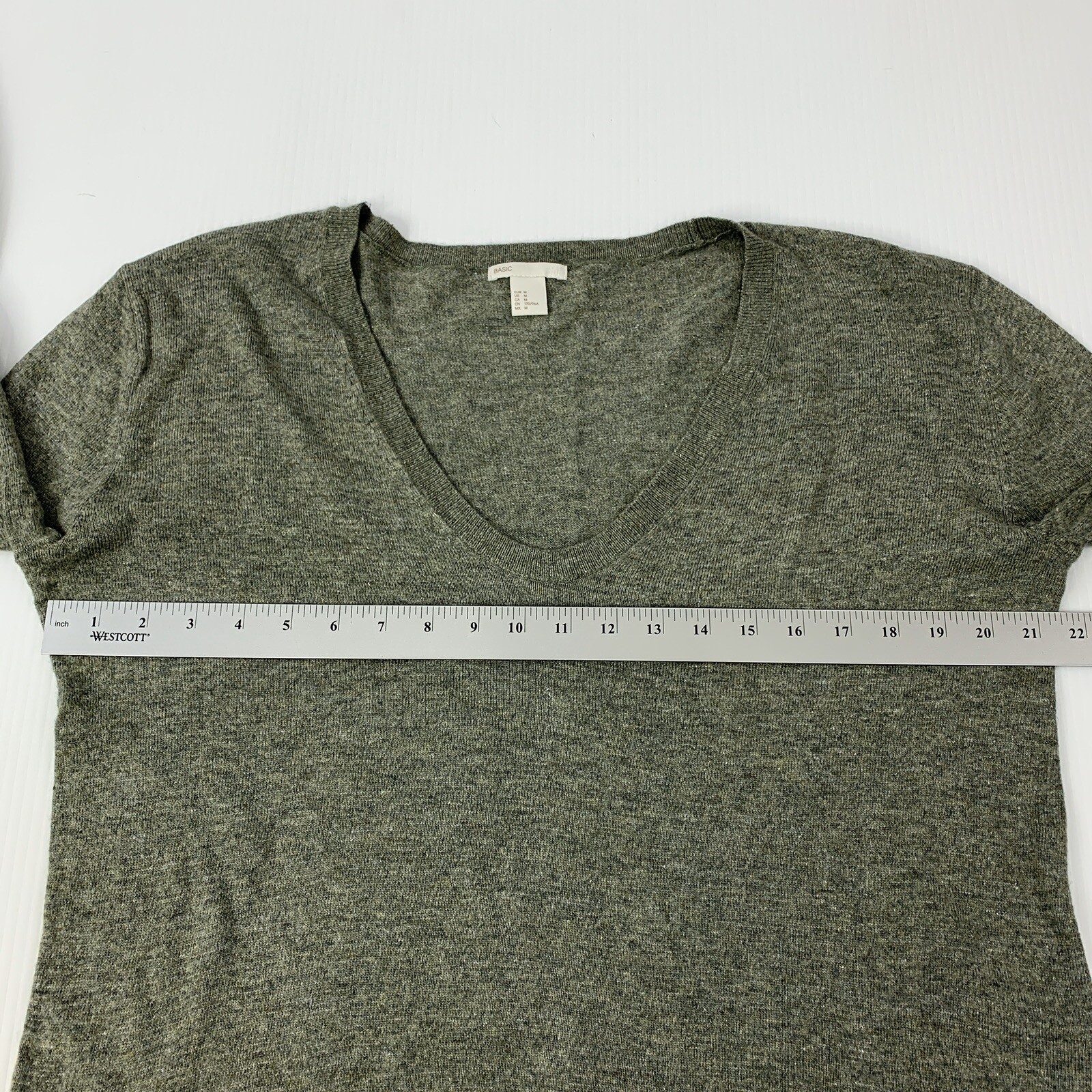 H&M Basic Women's Size Medium Gray Lightweight Lo… - image 6