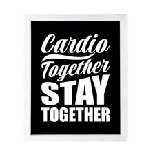 Designs ByLITA Cardio Together Stay Together, Wall Print Art Working Out Room