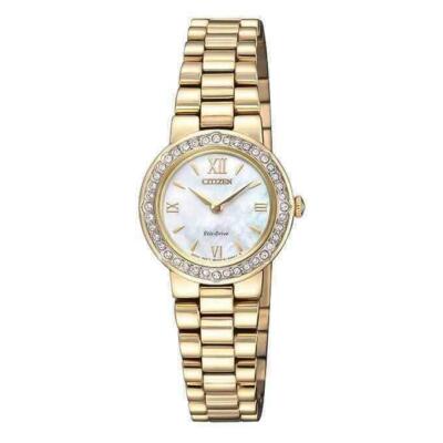 Citizen EW9822-83D Eco Drive Silhouette MOP Dial Swarowski Crystal 