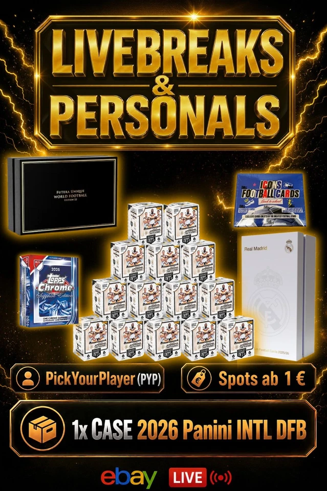 ⚽Casebreak Panini INTL DFB & Futera Unique | Boxbreaks & Personals PYT/PYP