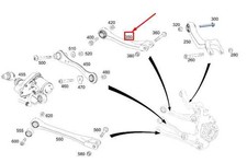 MERCEDES-BENZ AMG GT X290 Querlenker hinten links A2133502615 NEU ORIGINAL