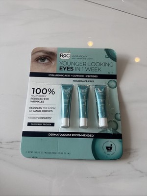Roc Multi Correxion Hydrate + Plump Eye Cream 0.6 fl oz 3 PACK