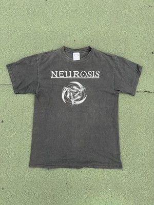 Vintage 90s Neurosis Sickles T Shirt Tultex Large Sludge Metal Hardcore Band Tee