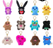 Genuine Fuggler Ugly Monster Old Tooth Clip On Keychain Stuffed Doll Plush Toys