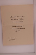 1919 Wedding Announcement Rev Albert H Leehiel Minnie V Kapp Tiffin OH Eau Clair