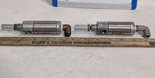 Lot of 2: Bimba Stainless Steel Pneumatic Corrosion-Resistant Air Cylinders
