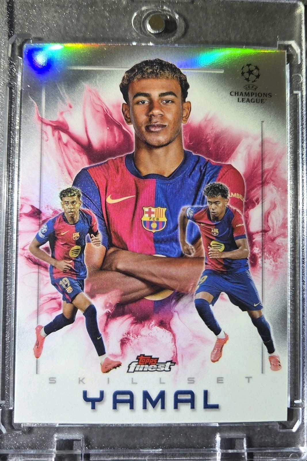 Lamine Yamal RARE REFRACTOR HOLO TOPPS FINEST NVESTMENT CARD SSP ROY MINT 
