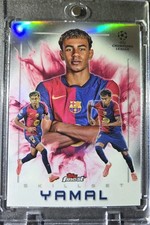 Lamine Yamal RARE REFRACTOR HOLO TOPPS FINEST...