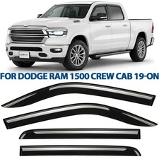 Rain Guards Vent Visors Shade for 2019-2026 Dodge Ram 1500 Crew Cab