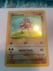 1999 Pokemon Card Base Set Hitmonchan Rare Holo 7/102