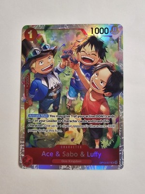 One Piece TCG   OP13 007   SR   Ace & Sabo & Luffy   NM   ENG