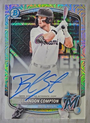 2025 Bowman Draft Baseball - Brandon Compton Mojo Refractor Auto (AU,RC)