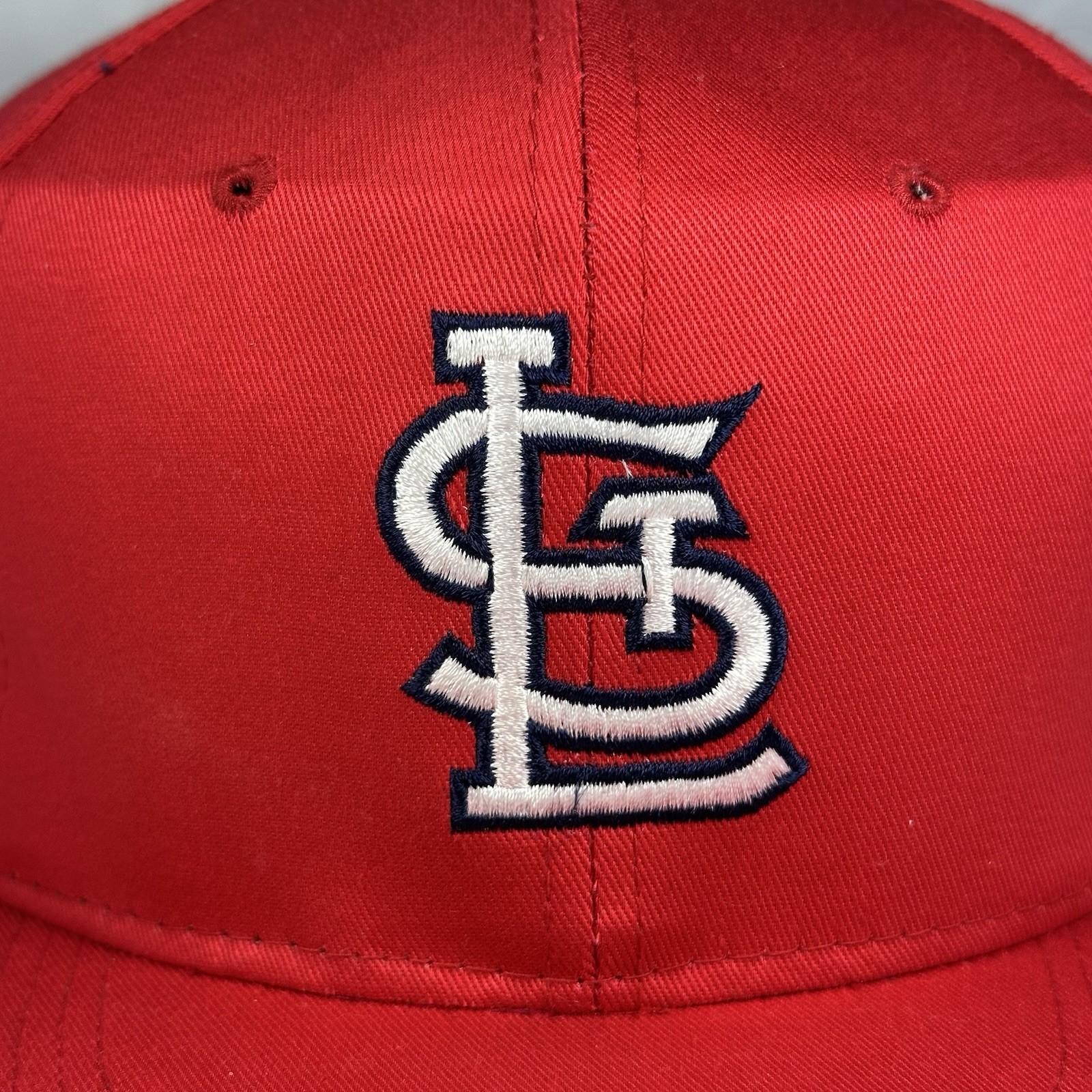 Vintage NEW ERA St. Louis Cardinals Snapback Hat, KMG Pro Model Red MLB Cap