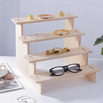Hölzernes Präsentationsregal Display Ständer Tischdekoration Schmuck