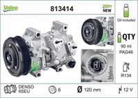 Valeo 813414 Kompressor FüR Klimaanlage Klimakompressor Kompressor Klima
