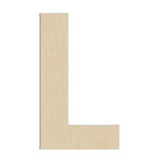 Large Wooden Letter L 17 Inch 1/4 in Thick Big Wood Letter Wall Decor DIY