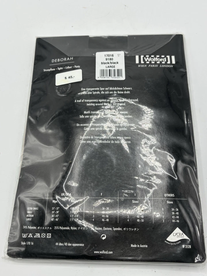 Колготки Deborah Peekaboo Wolford L черные - Изображение 2 из 3