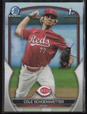 2023 Bowman Draft Cole Schoenwetter Chrome Refractor