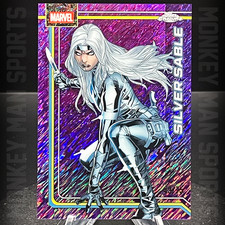 2026 Topps Chrome Marvel - Silver Sable /75 - #158 PURPLE SHIMMER REFRACTOR MINT