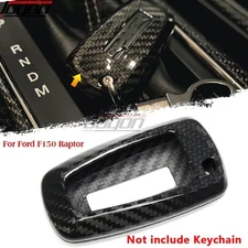 Dry Carbon Fiber Remote Key FOB Cover For Ford F150 F-150 Raptor R Bronco Raptor