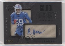 2016 Black Gold Golden Prospects Signatures White 9/79 Reggie Ragland Auto fl4