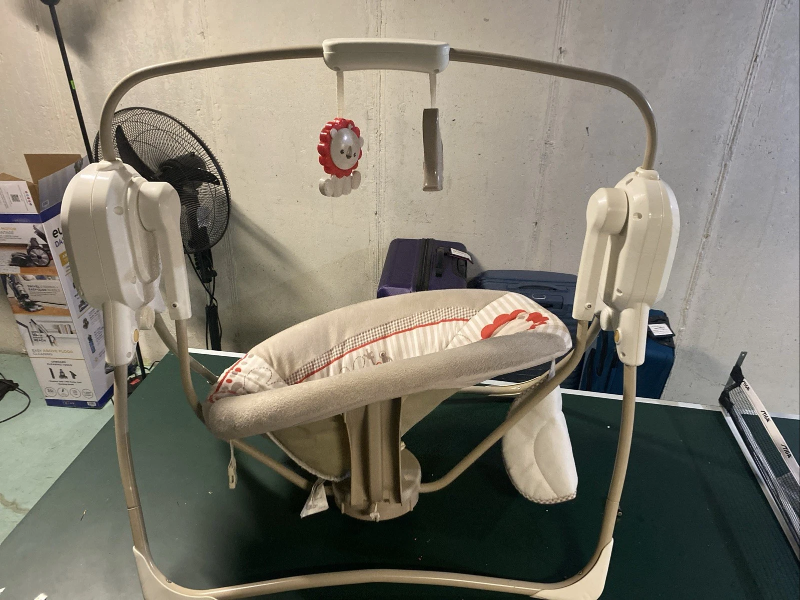 Cushioned Baby Swing with Music, As It Appears In The Picture. Used Good