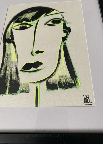 ‘Eleanor’ Contemporary, Illustrative, Modern Original Painting ,framed - Picture 2 of 4