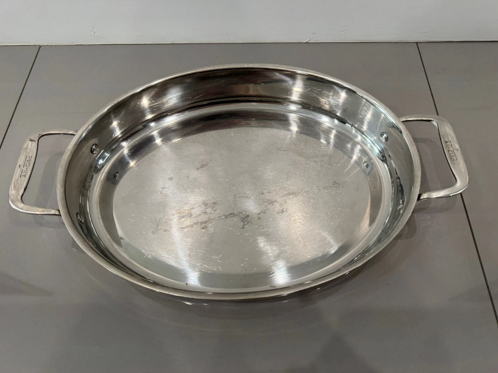 All Clad Roaster 5.5Qt Stainless Steel Baking Pan Casserole Tray 15 x 12
Opens in a new window or ta
