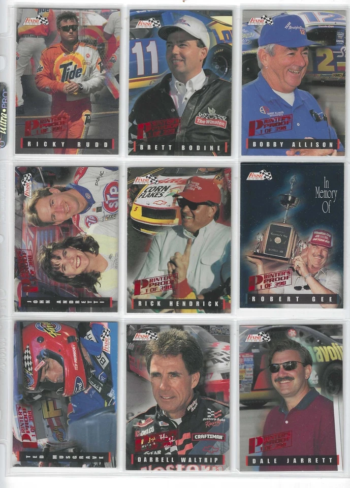 1995 Finish Line PRINTER'S PROOF #29 Geoff Bodine /398! ONE CARD ONLY! - Image 4 of 4
