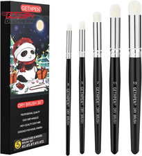 Dry Brush Miniature Painting Drybrush Set - 5 Sizes Hobby Detail Paint Brush Set
