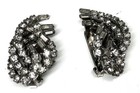 Vintg 5 BSK Hollycrfaft Weiss Judy AB Multicolor Rhinestone Gold Silver Earrings — photo 5
