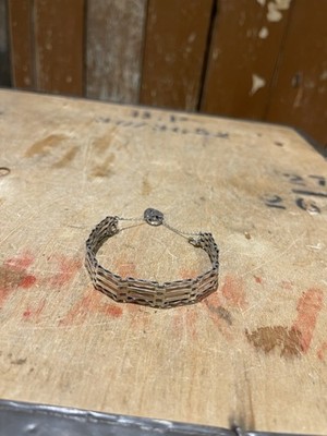 Vintage 1976 Sterling Silver Gate Link Bracelet Fully Hallmarked