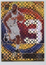 2021-22 Panini Select Select Numbers Gold Prizm 4/10 Chris Paul #34 04ah