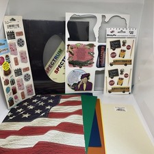 Lot of  Scrapbooking Supplies Paper, Stickers