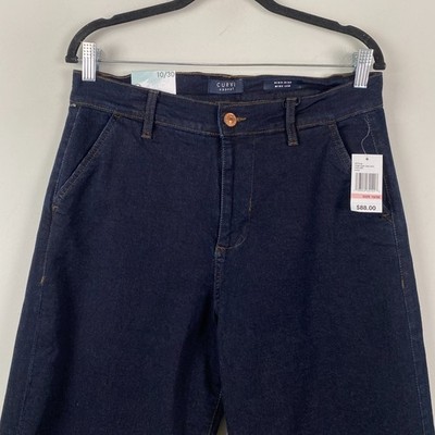 に Curve Appeal High Rise Wide Leg Jeans Size 10 / 30 Dark Wash Blue