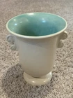 Vintage Rumrill - Art Deco Vase - Ivory/Green (Turquoise)