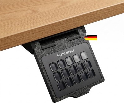 Unter Schreibtisch Stream Deck Halterung ausziehbare Halterung mit Schienen für Elgato Stream