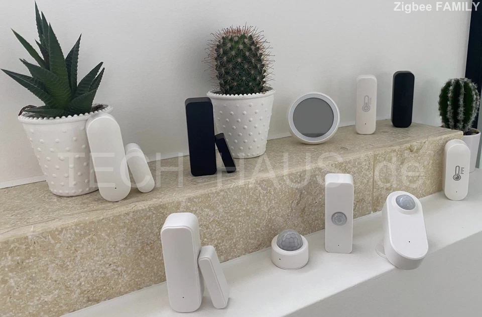 NEU Zigbee Thermometer Temperatur & Feuchtigkeit mit Display *rund* - Bild 4 von 4