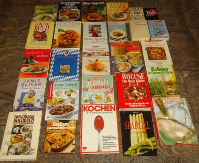 27x KOCHBUCH Rezeptbuch z. B. Bocuse, Jamie Oliver, Schubeck usw. GUTER ZUSTAND