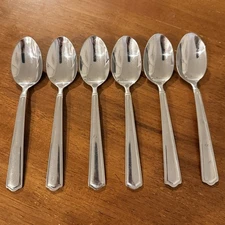 Reed & Barton American Classic Stainless Soup Spoons Set of 6 Flatware