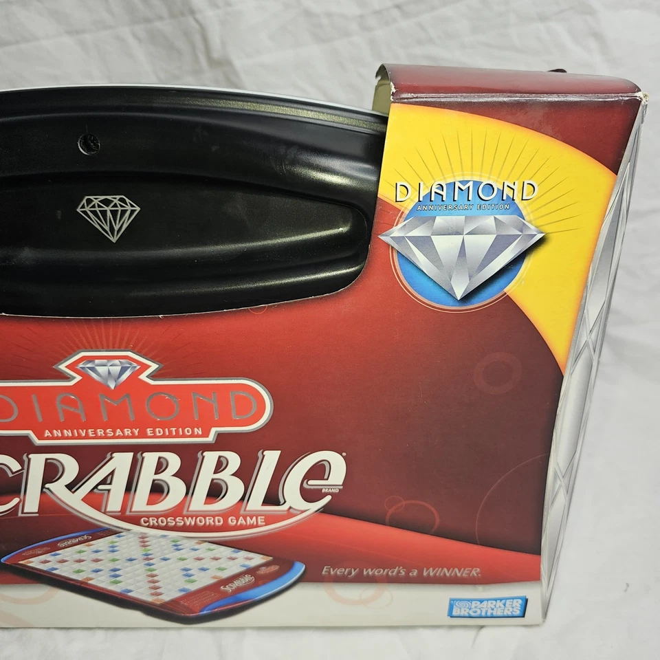 Scrabble Diamond Anniversary Edition Premium Folding Crossword Game Case 2008 - Image 3 of 4