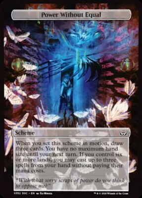 x1 Power Without Equal - OVERSIZE C MTG Commander: Duskmourn: House of Horror M/
