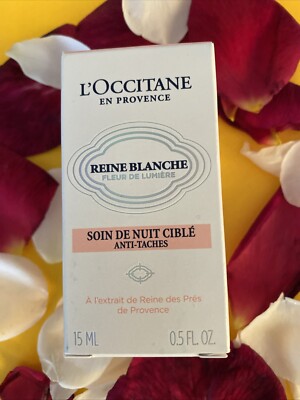 L'Occitane Reine Blanche Targeted Dark Spot Night Care 15ML NEW