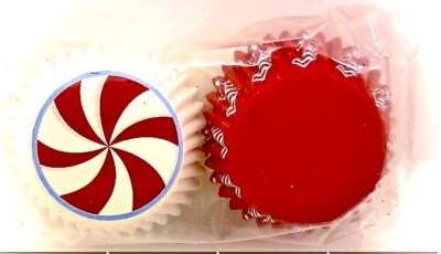 Wilton Peppermint Mini Baking Cups,Red/White Peppermint,1.5''d x 1''h, 100x Mini